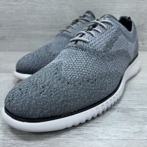 Cole Haan 2.Zerogrand Stitchlite Wingtip Oxford Shoes Men's 11.5M Gray C27565